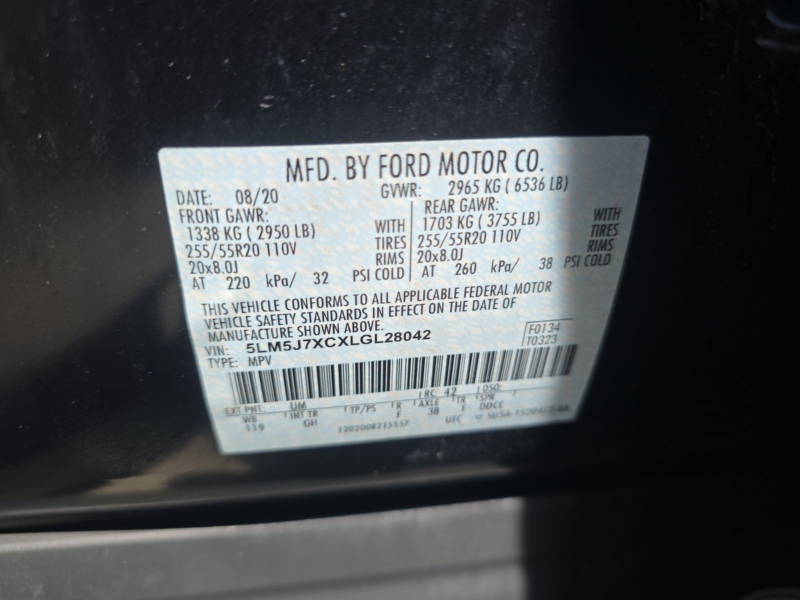 2020 Lincoln Aviator Reserve AWD