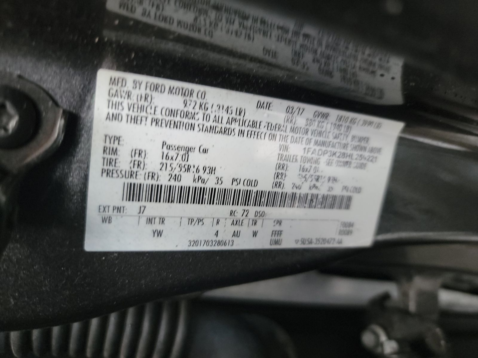 2017 Ford Focus SE FWD