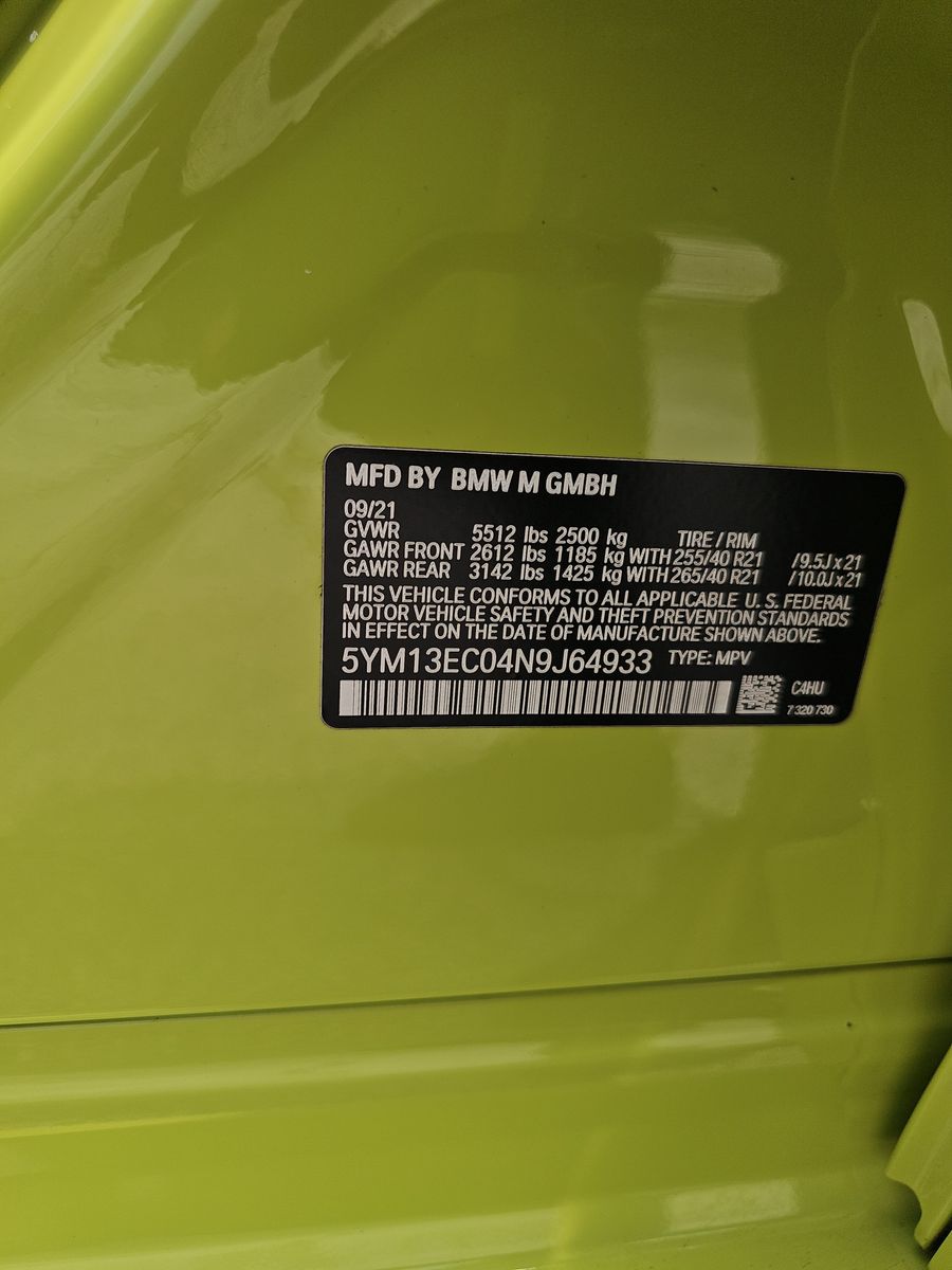 2022 BMW X3 M Base AWD