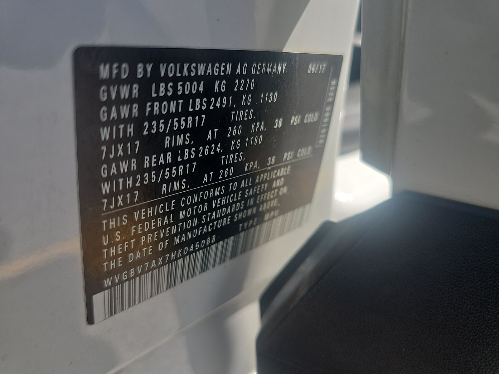 2017 Volkswagen Tiguan Limited 2.0T AWD