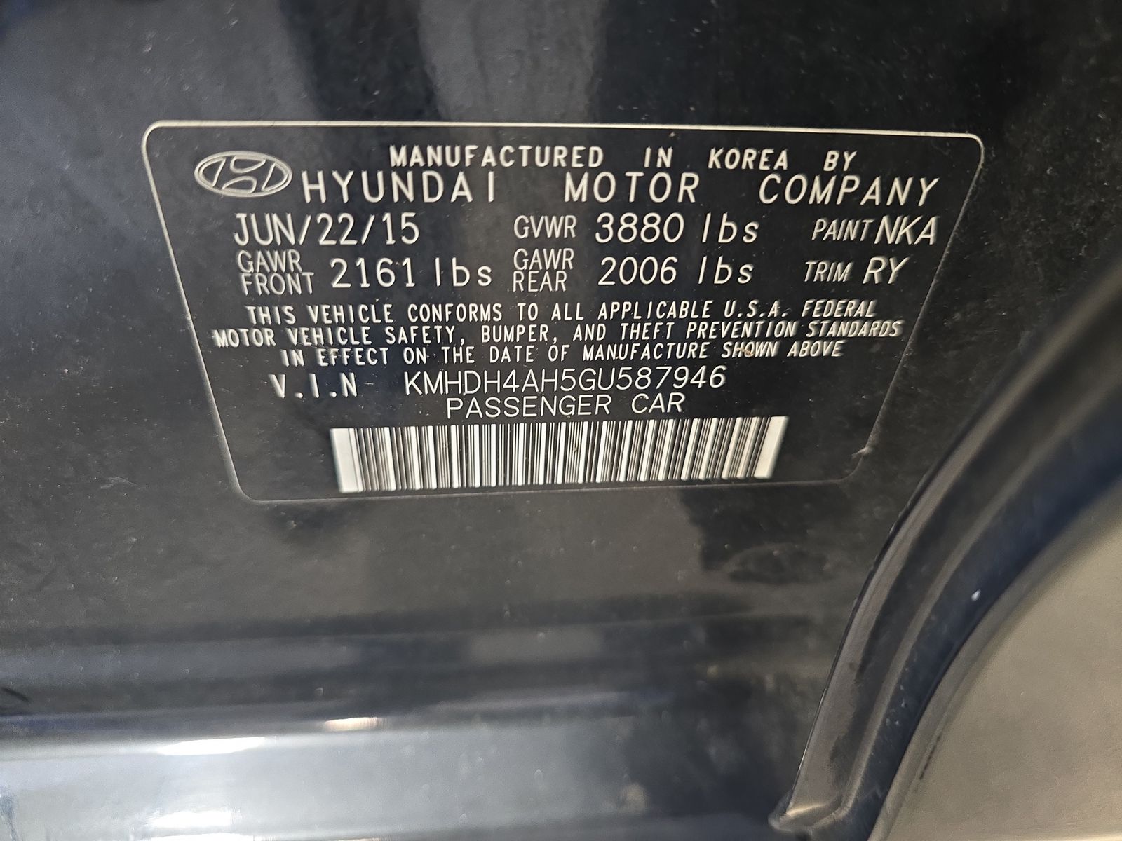 2016 Hyundai Elantra Sport FWD