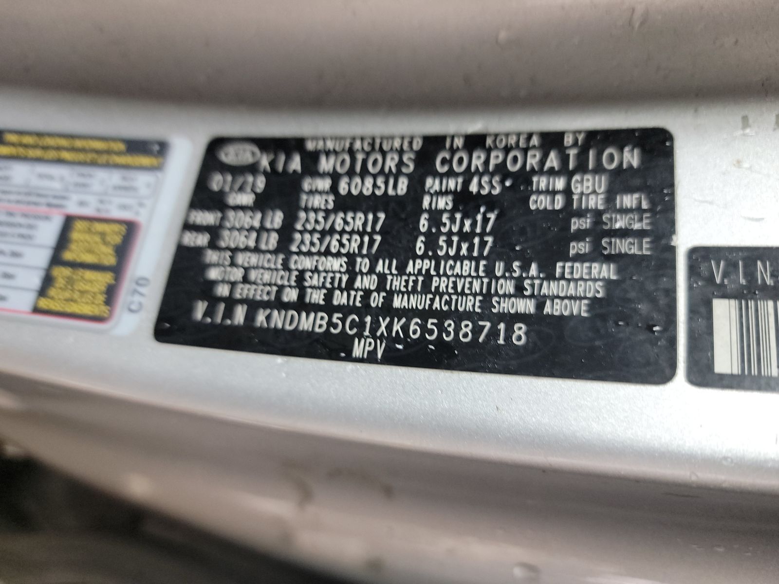 2019 Kia Sedona LX FWD