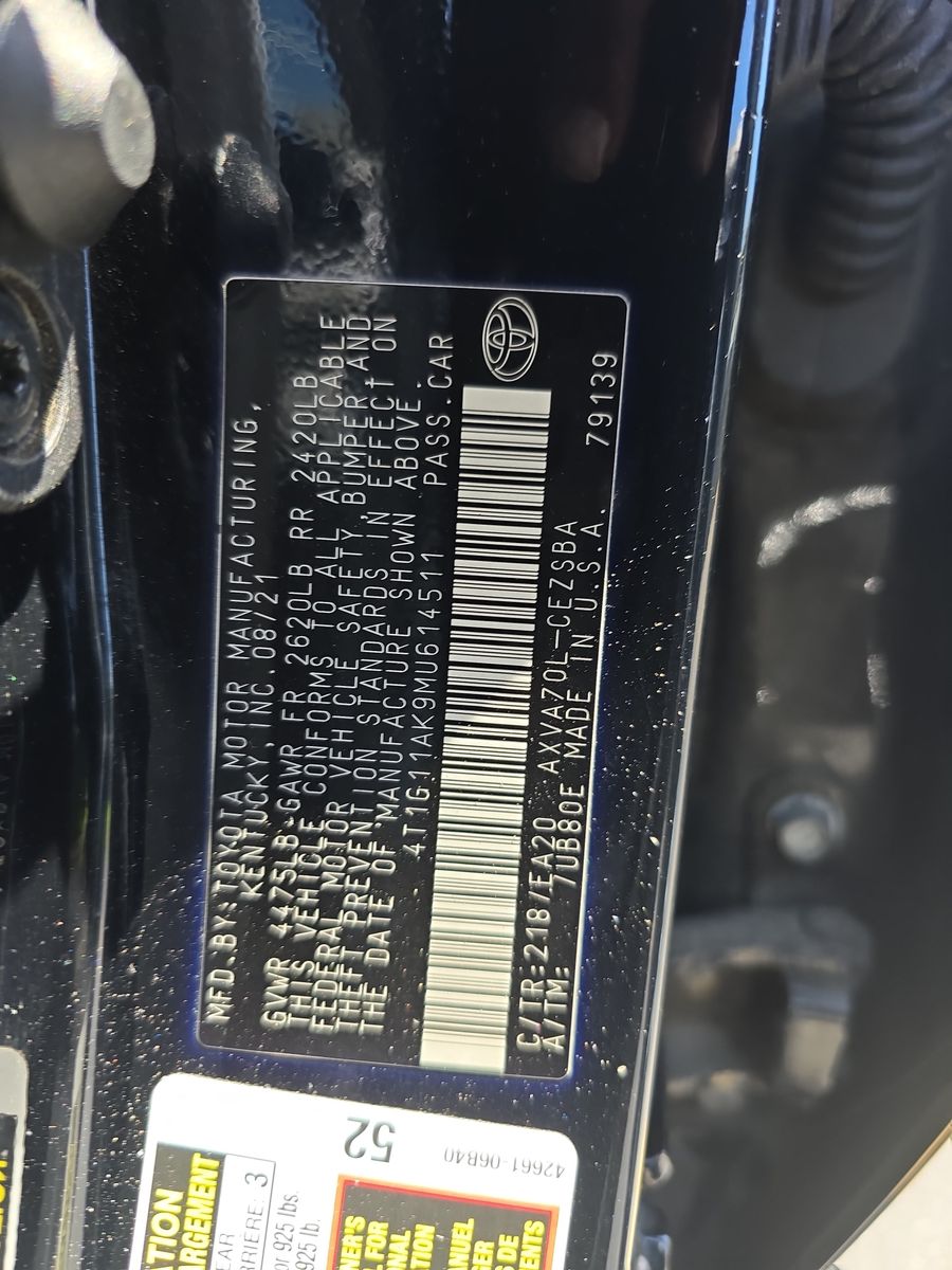 2021 Toyota Camry SE FWD