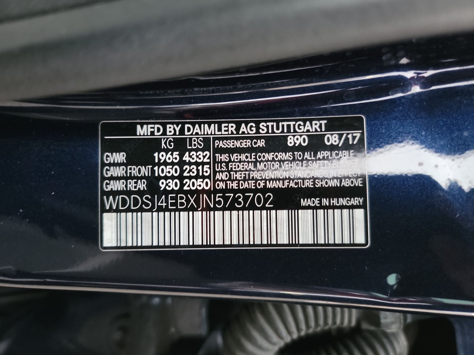 2018 Mercedes-Benz CLA CLA 250 FWD