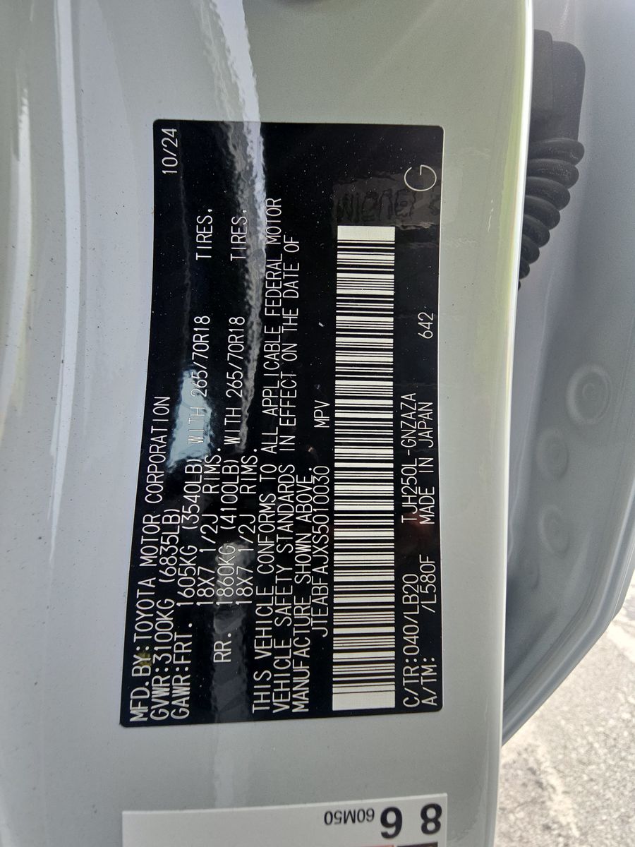 2025 Toyota Land Cruiser Base AWD