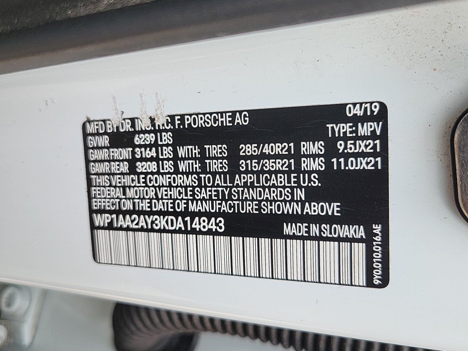 2019 Porsche Cayenne Base AWD