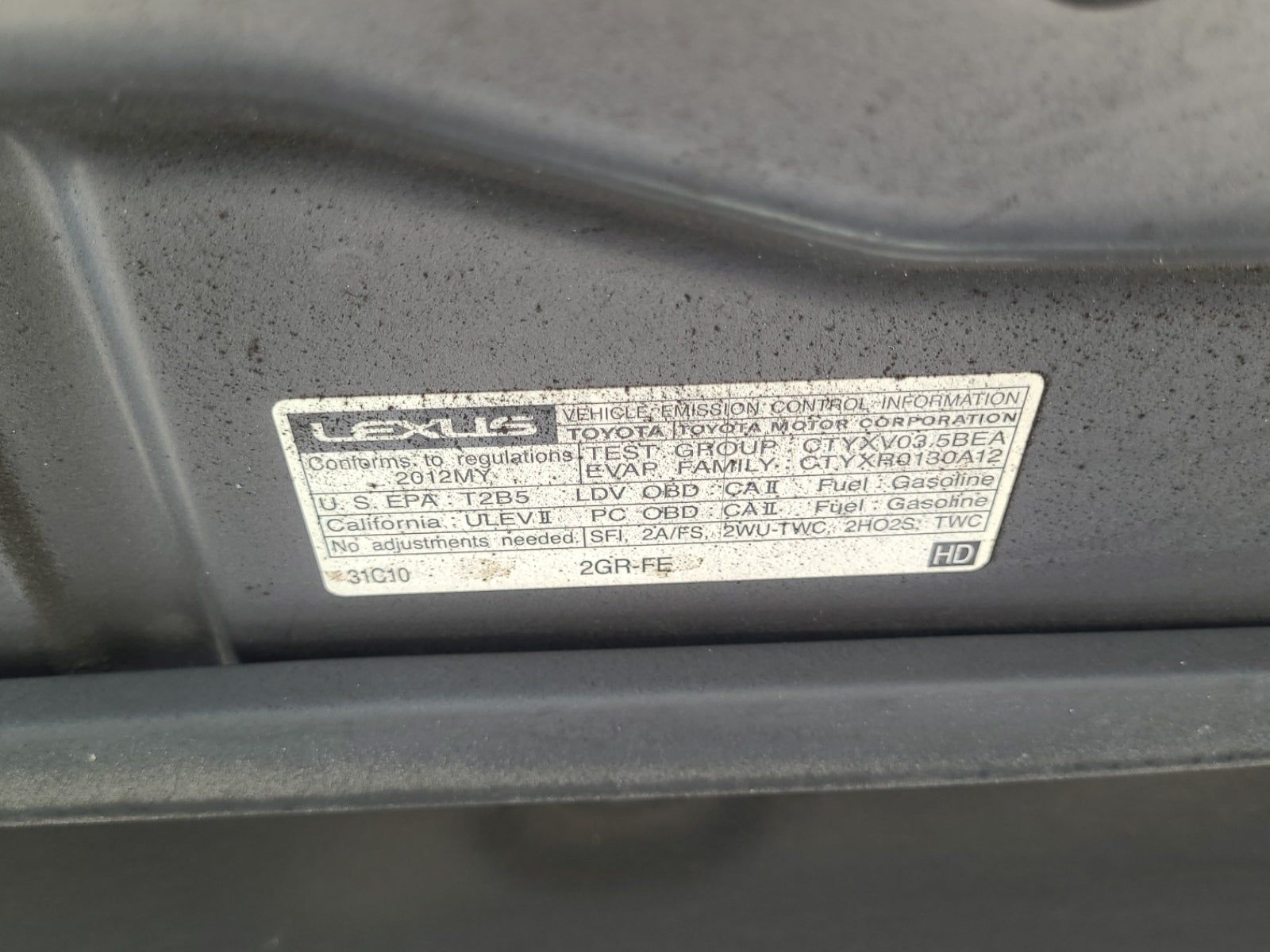 2012 Lexus ES ES 350 FWD