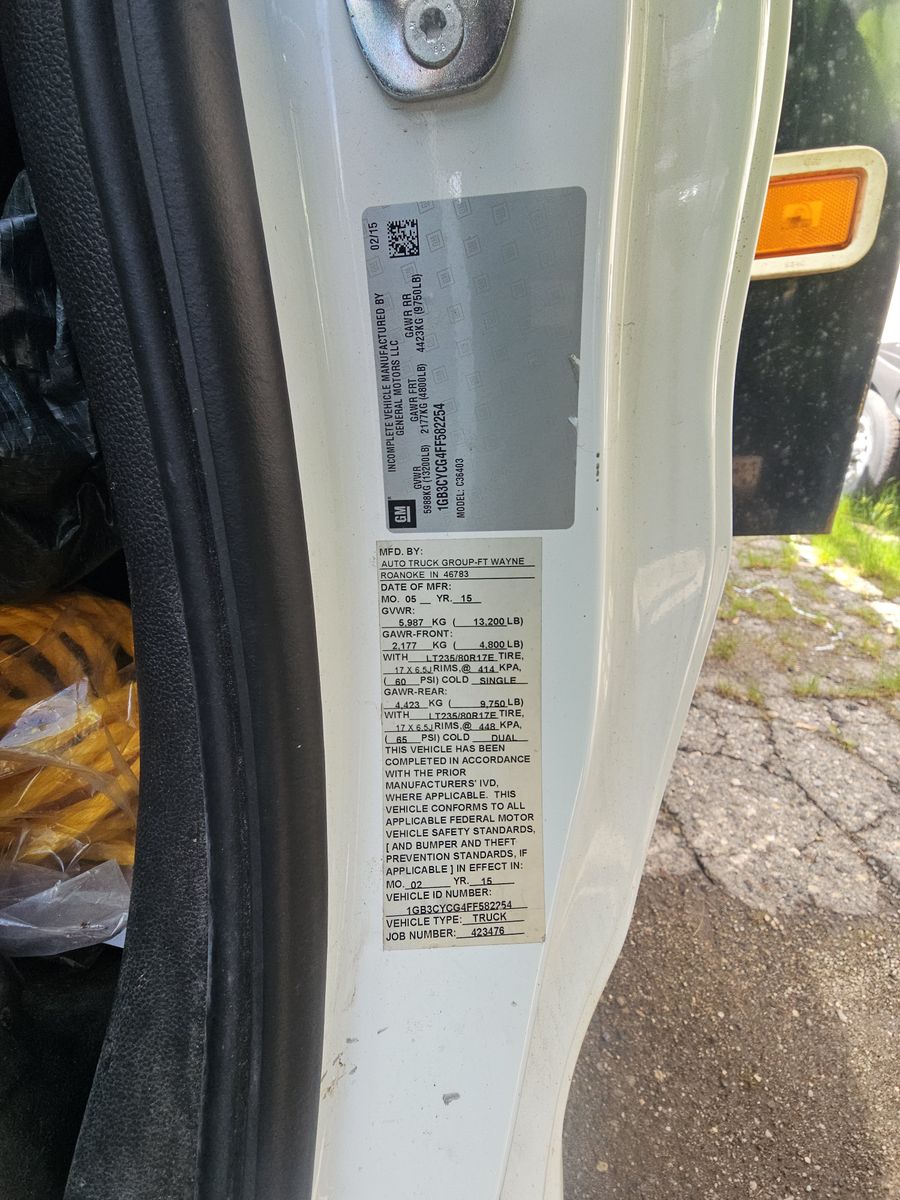 2015 Chevrolet Silverado 3500HD Work Truck RWD