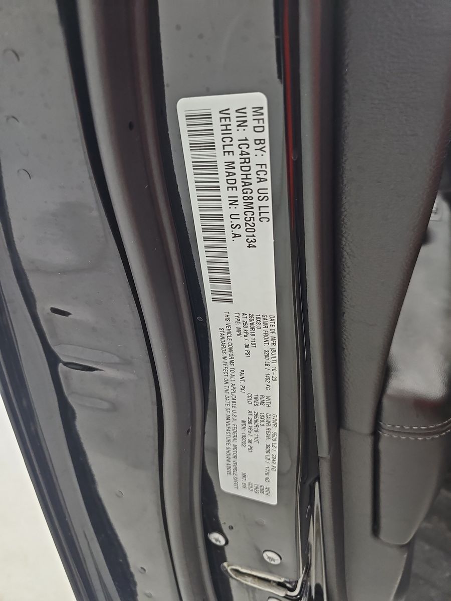 2021 Dodge Durango SXT RWD