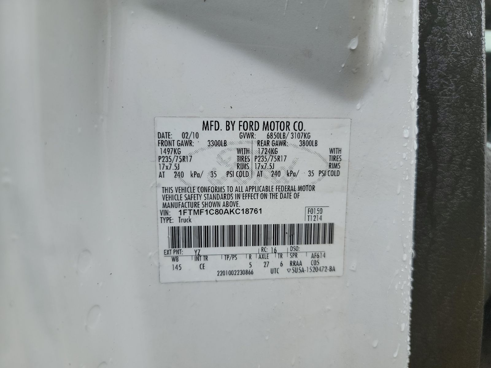 2010 Ford F-150 XL FWD