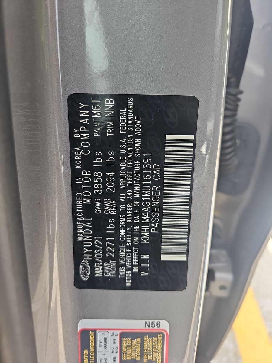 2021 Hyundai Elantra SEL FWD