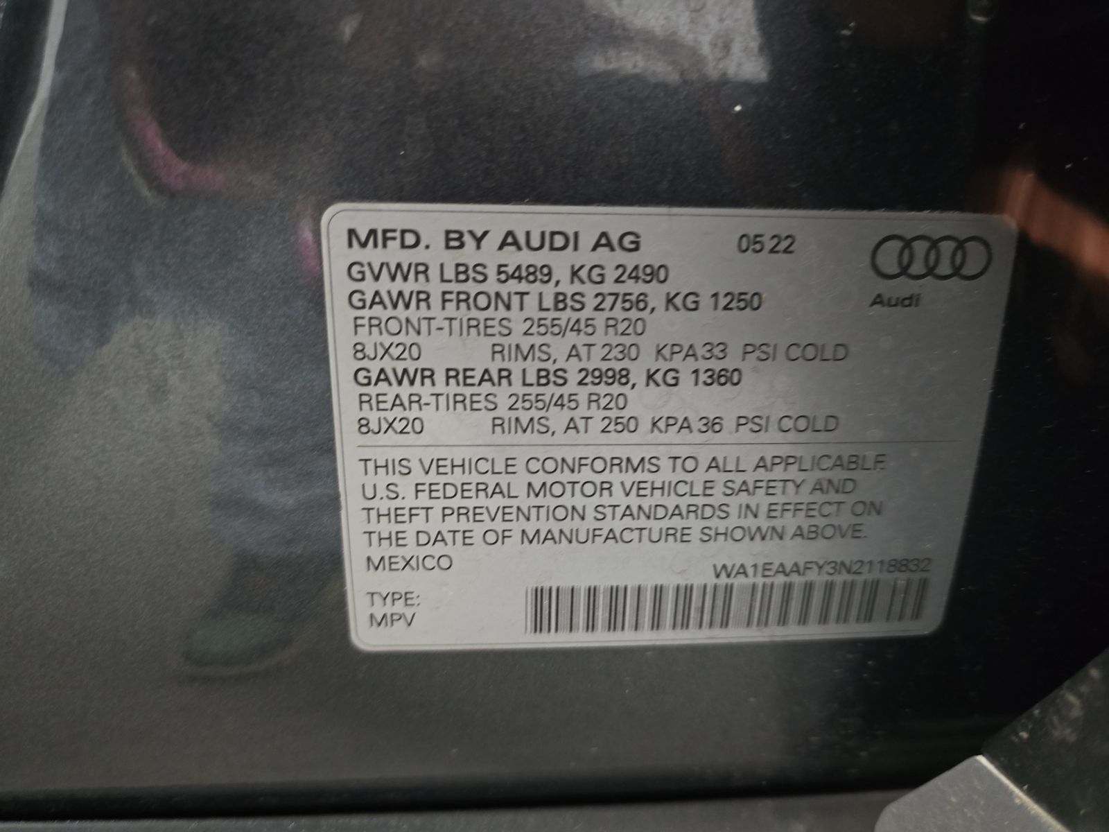 2022 Audi Q5 S line Premium Plus AWD