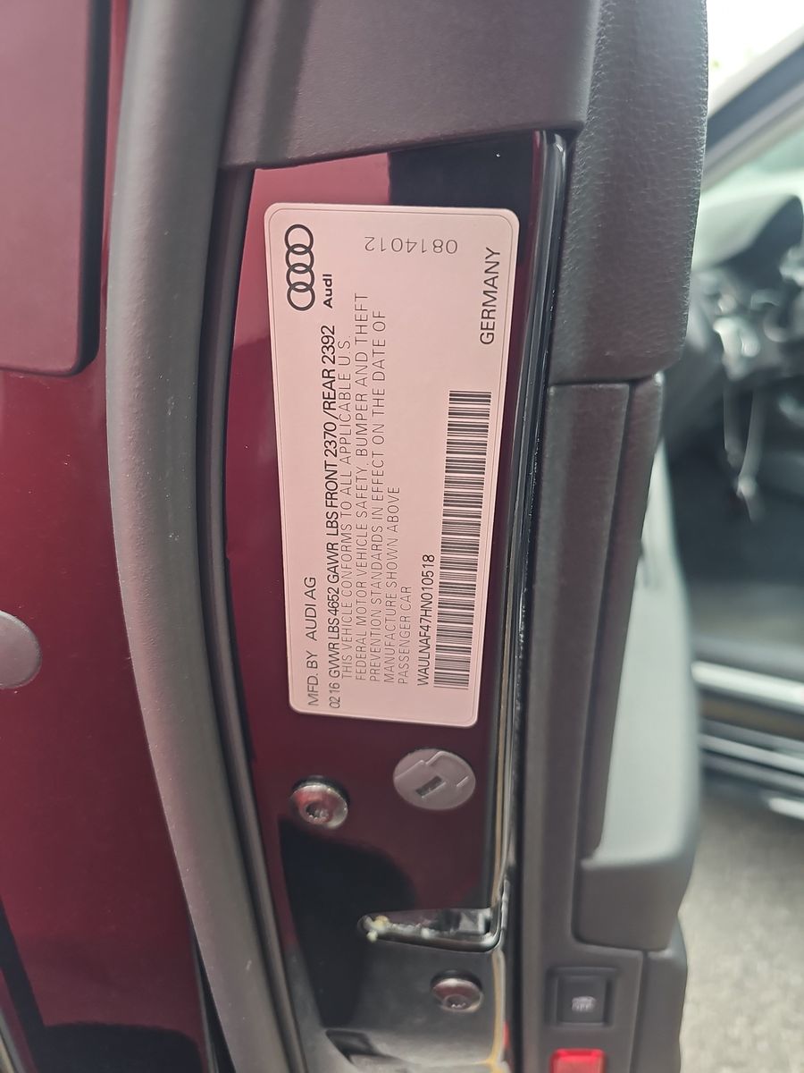 2017 Audi A4 Premium Plus FWD