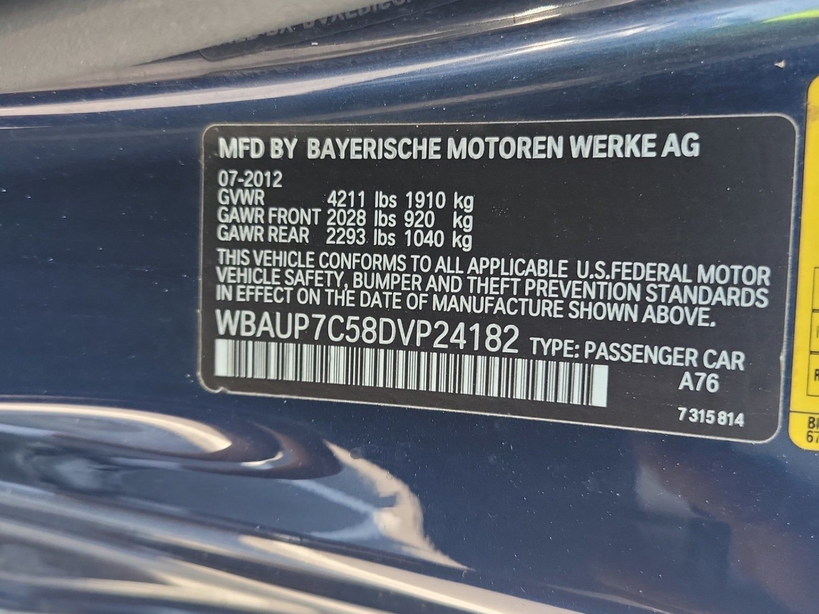 2013 BMW 1 Series 128i RWD