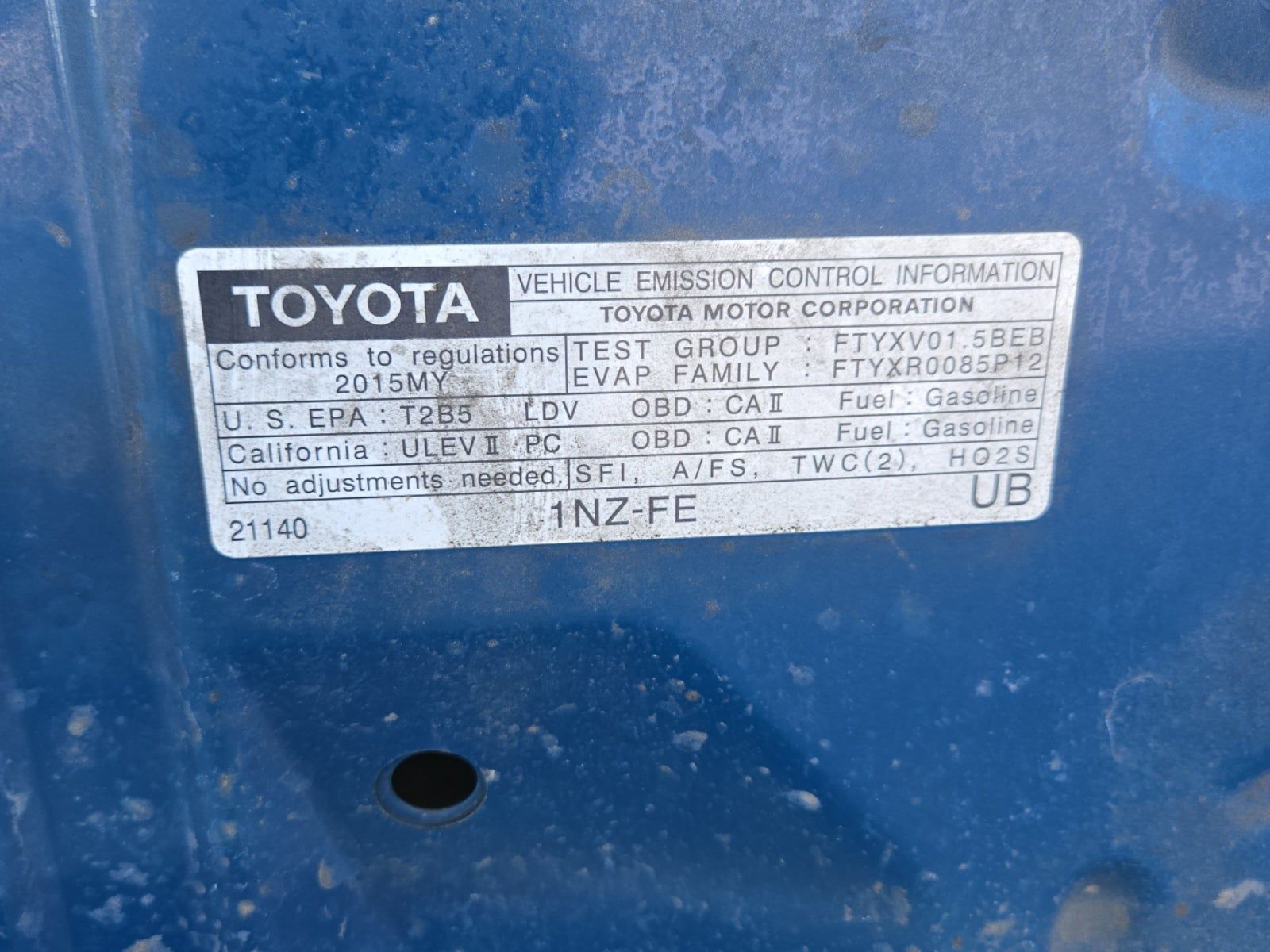 2015 Toyota Yaris L FWD