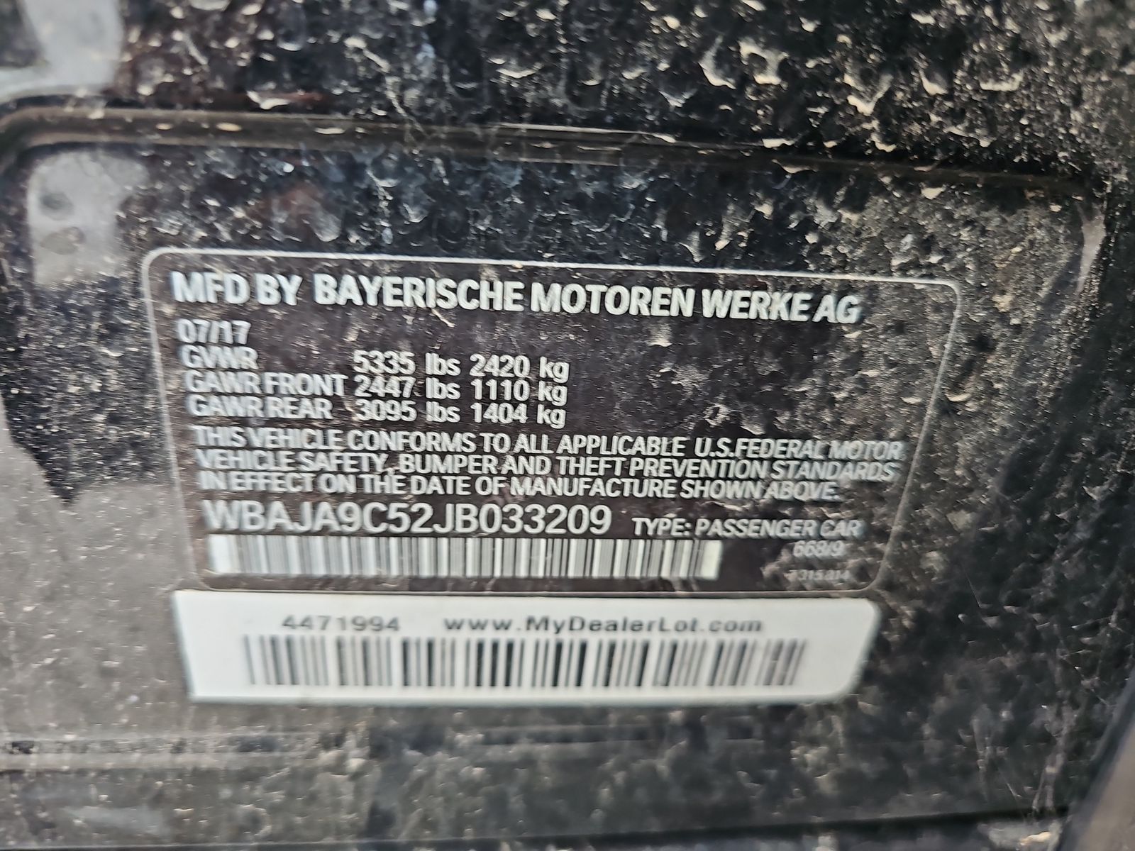 2018 BMW 5 Series 530e iPerformance RWD