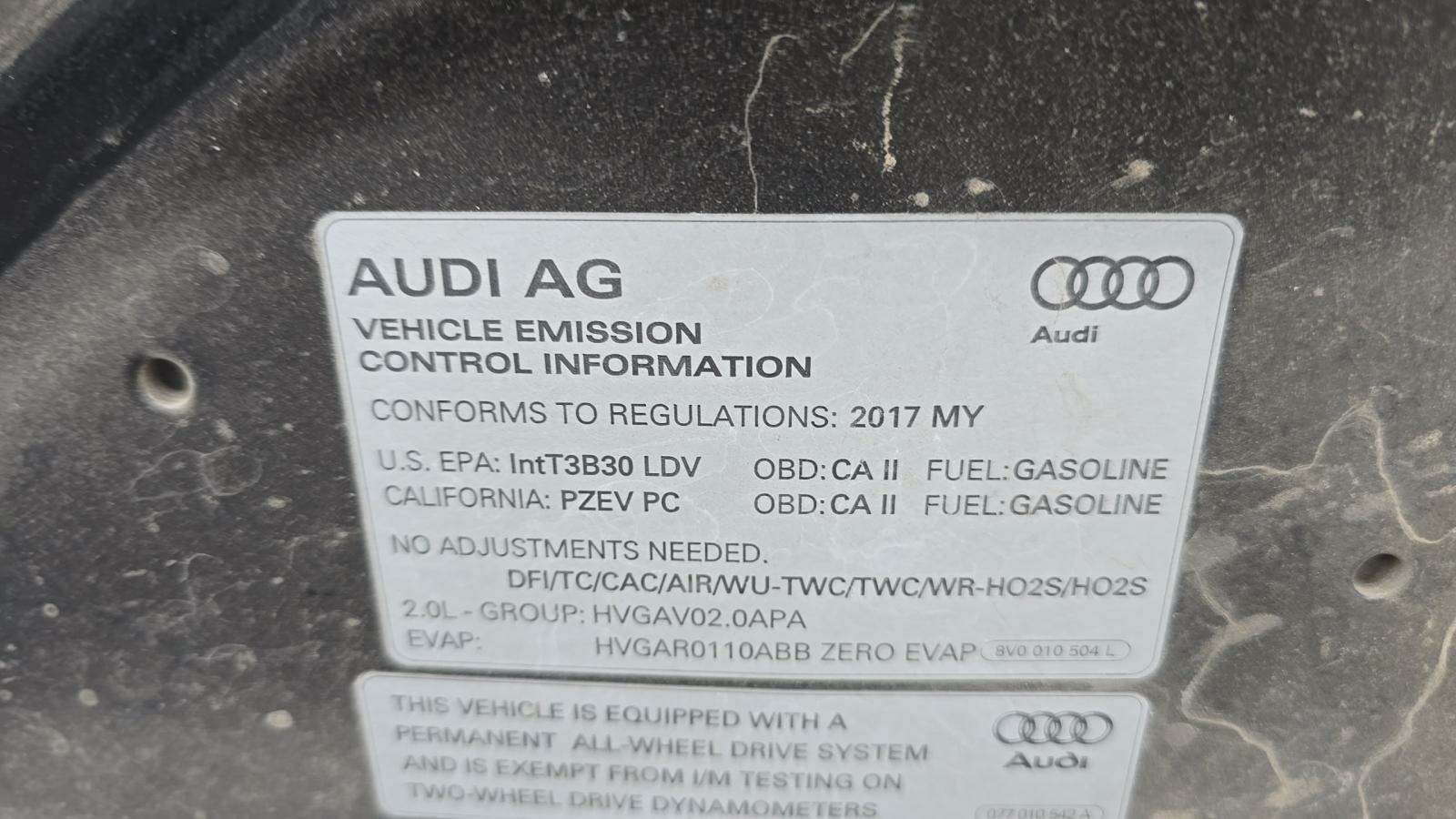 2017 Audi TT 2.0T AWD