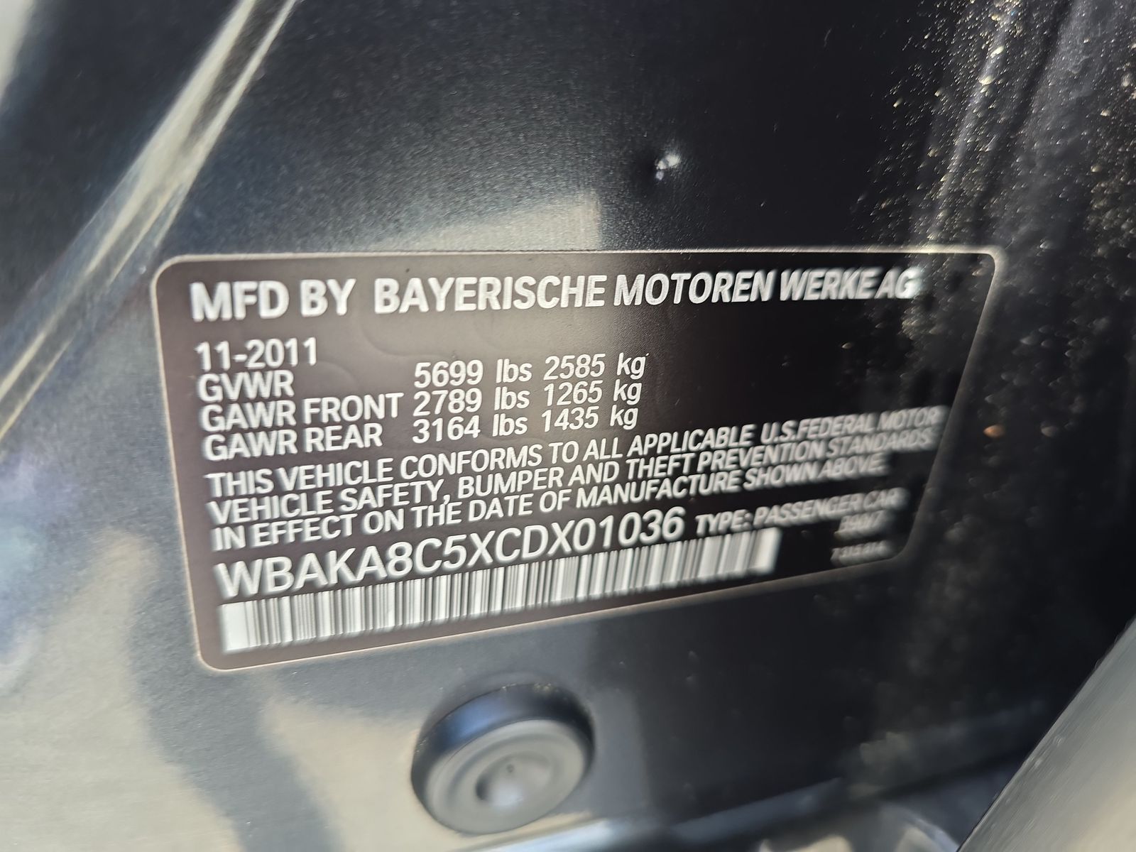 2012 BMW 7 Series 750i RWD