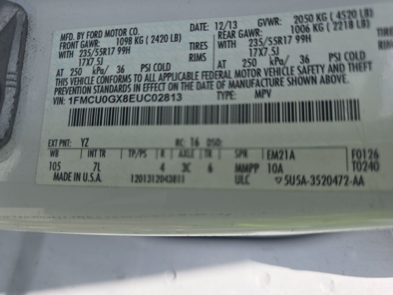 2014 Ford Escape SE FWD