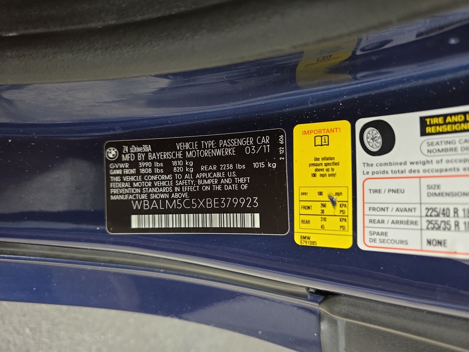 2011 BMW Z4 sDrive30i RWD