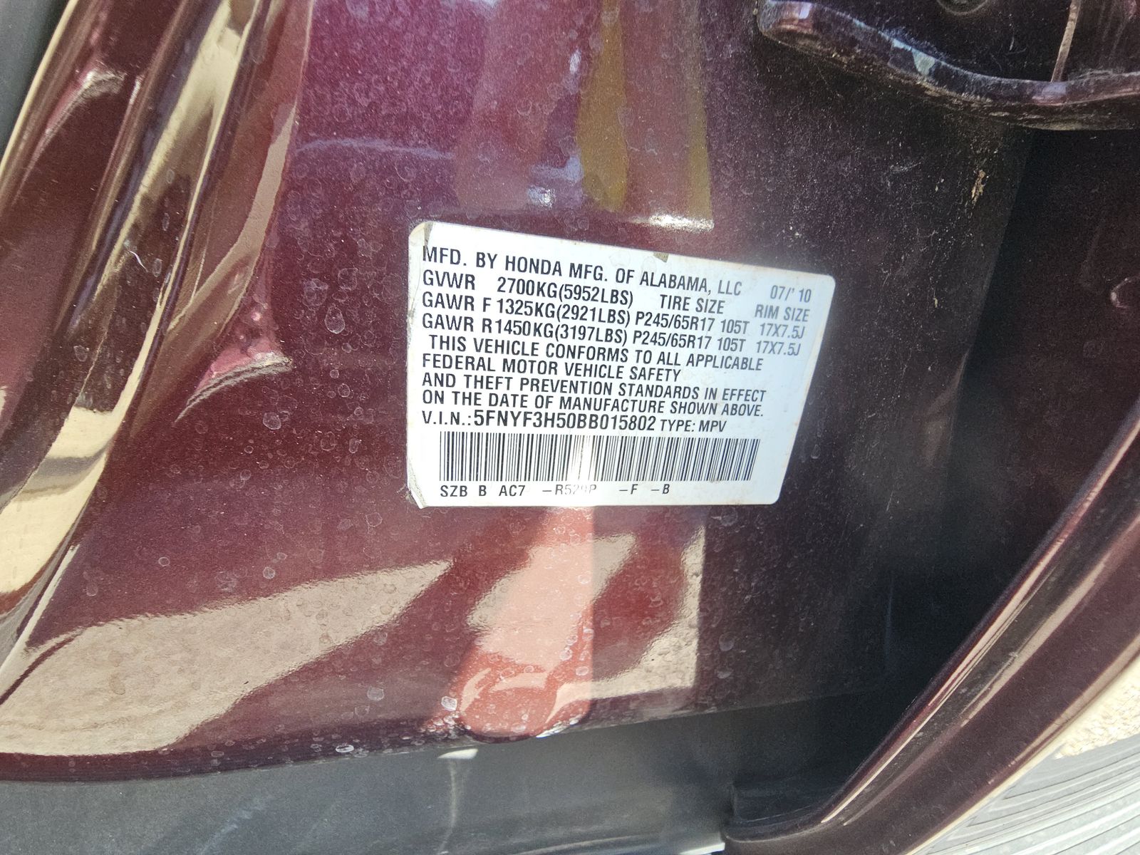 2011 Honda Pilot EX-L FWD