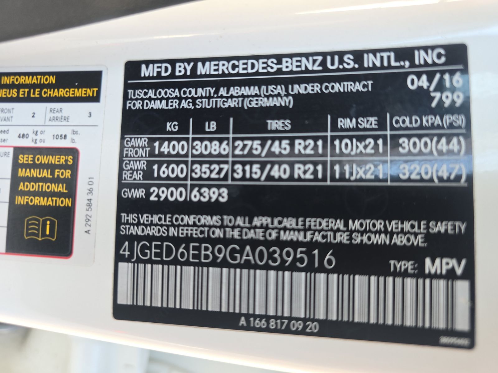 2016 Mercedes-Benz GLE AMG GLE 450 AWD