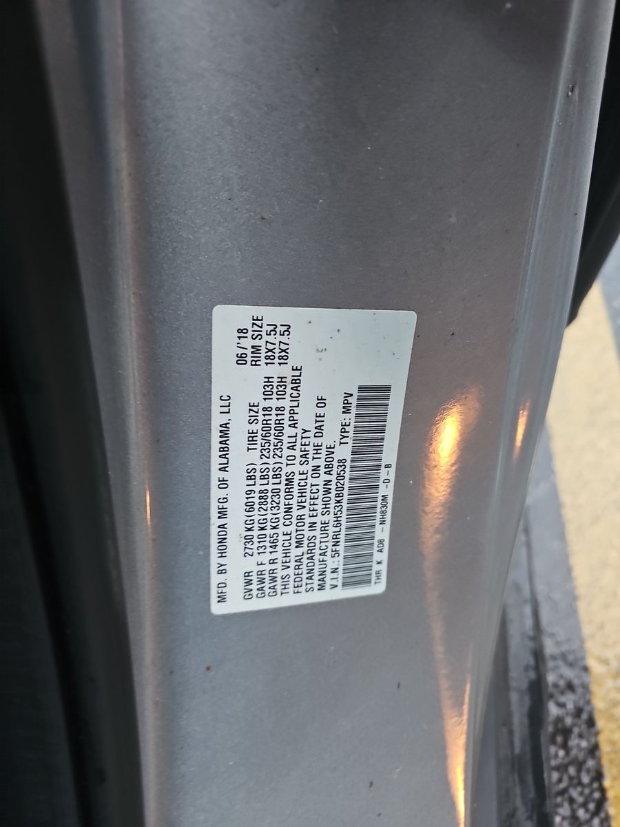 2019 Honda Odyssey EX FWD