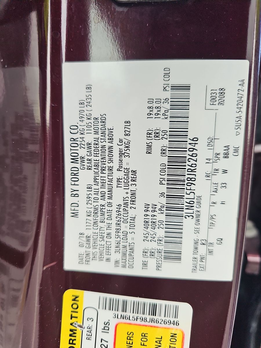 2018 Lincoln MKZ Reserve AWD