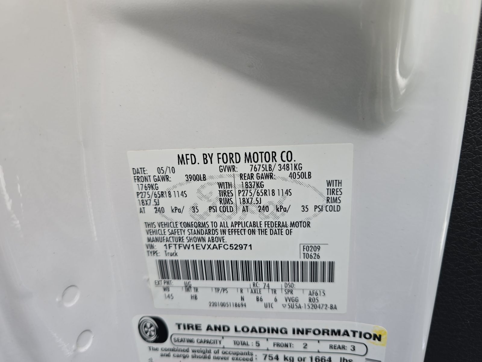 2010 Ford F-150 Lariat AWD