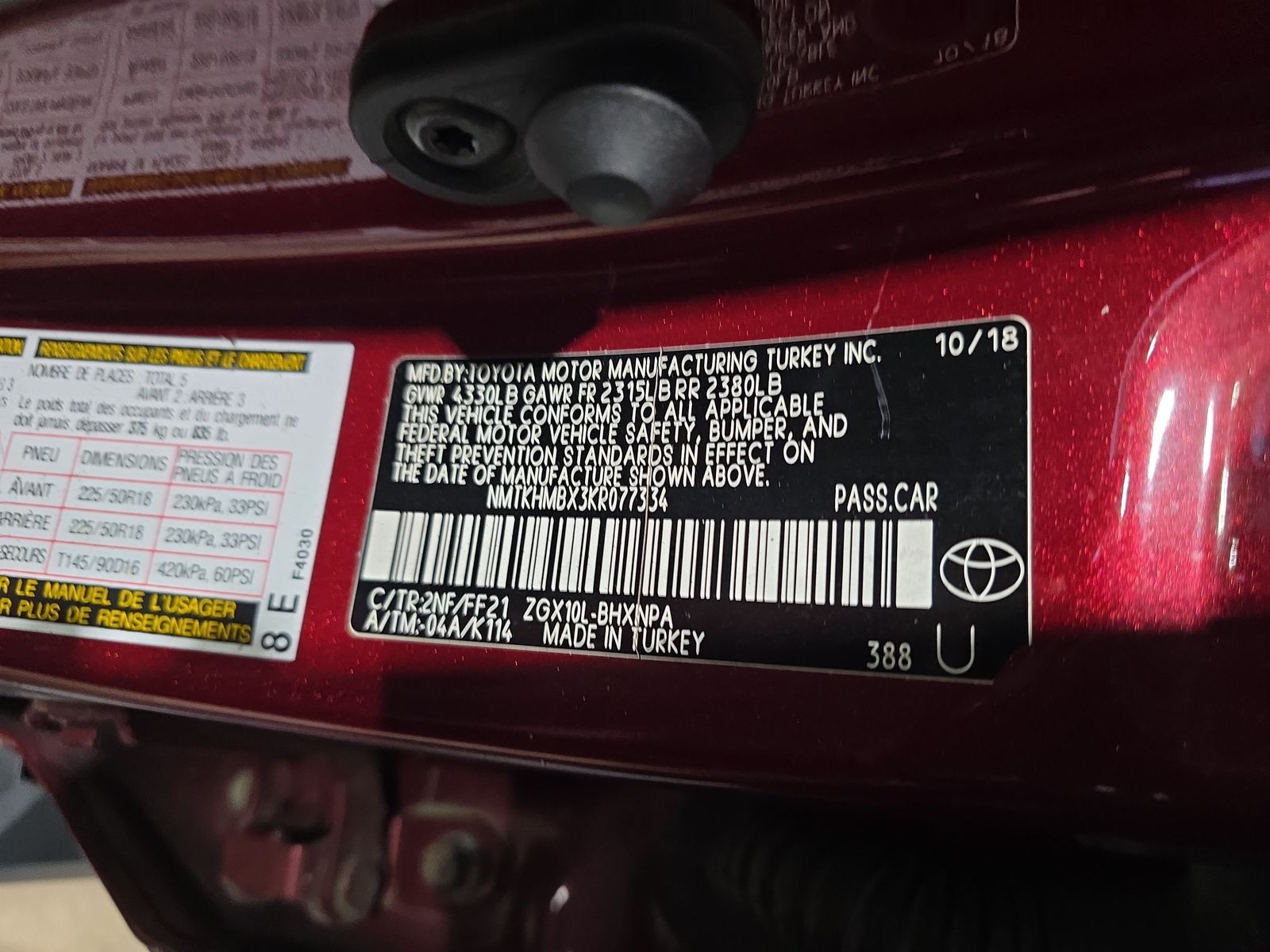 2019 Toyota C-HR XLE FWD
