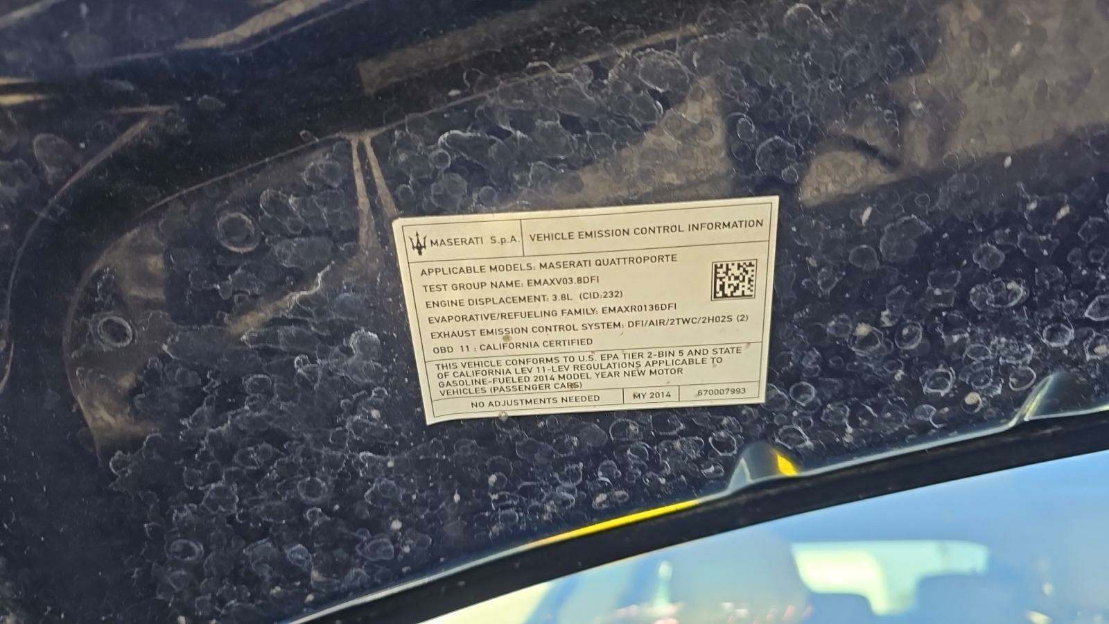 2014 Maserati Quattroporte GTS RWD
