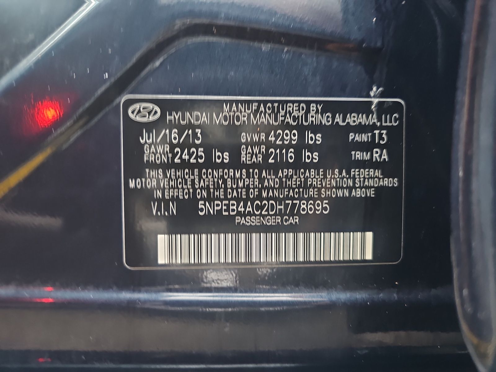 2013 Hyundai Sonata GLS FWD