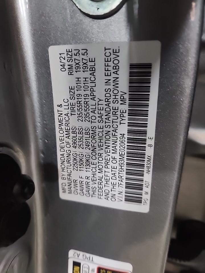 2021 Honda CR-V Hybrid Touring AWD