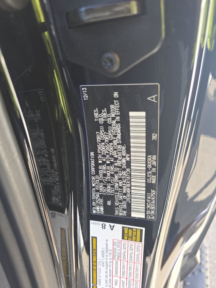 2014 Toyota FJ Cruiser Base AWD