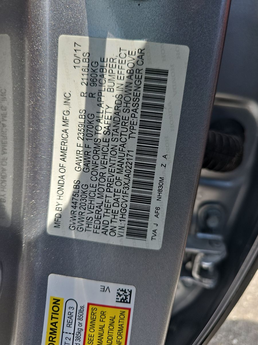 2018 Honda Accord Sport FWD