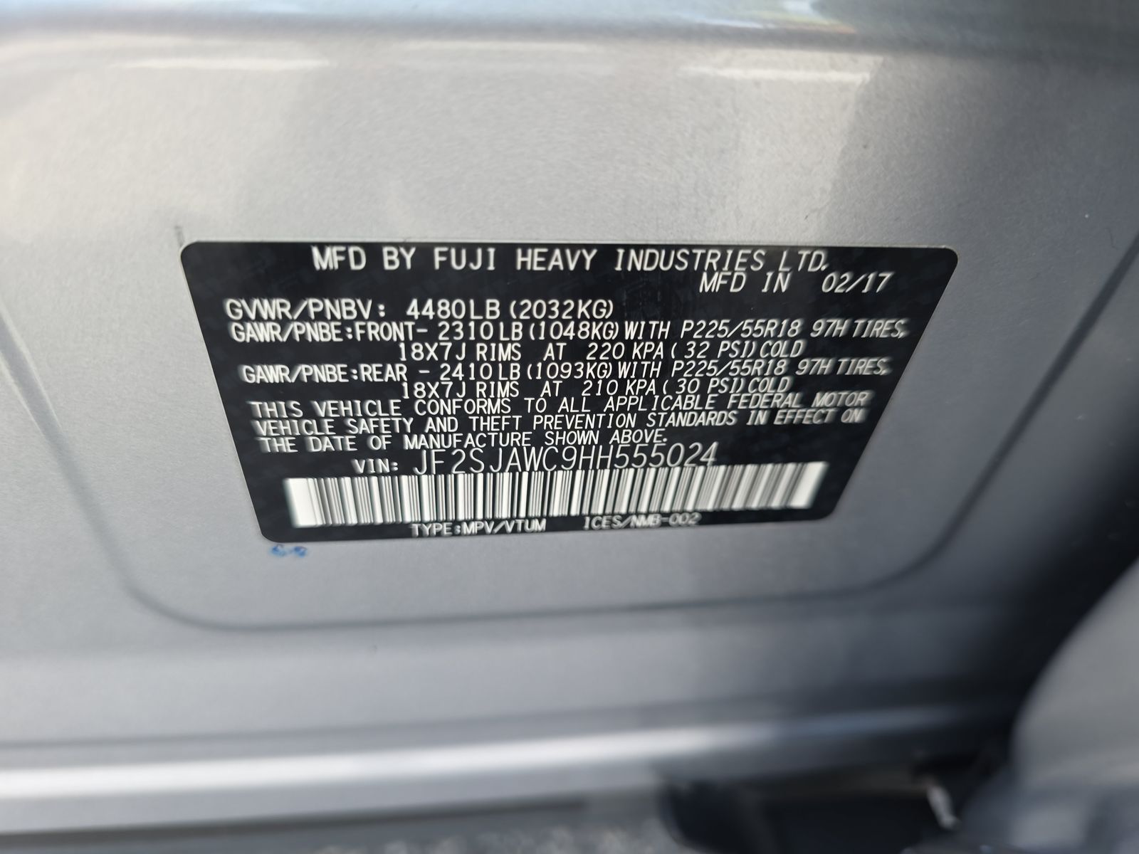 2017 Subaru Forester 2.5i Touring AWD