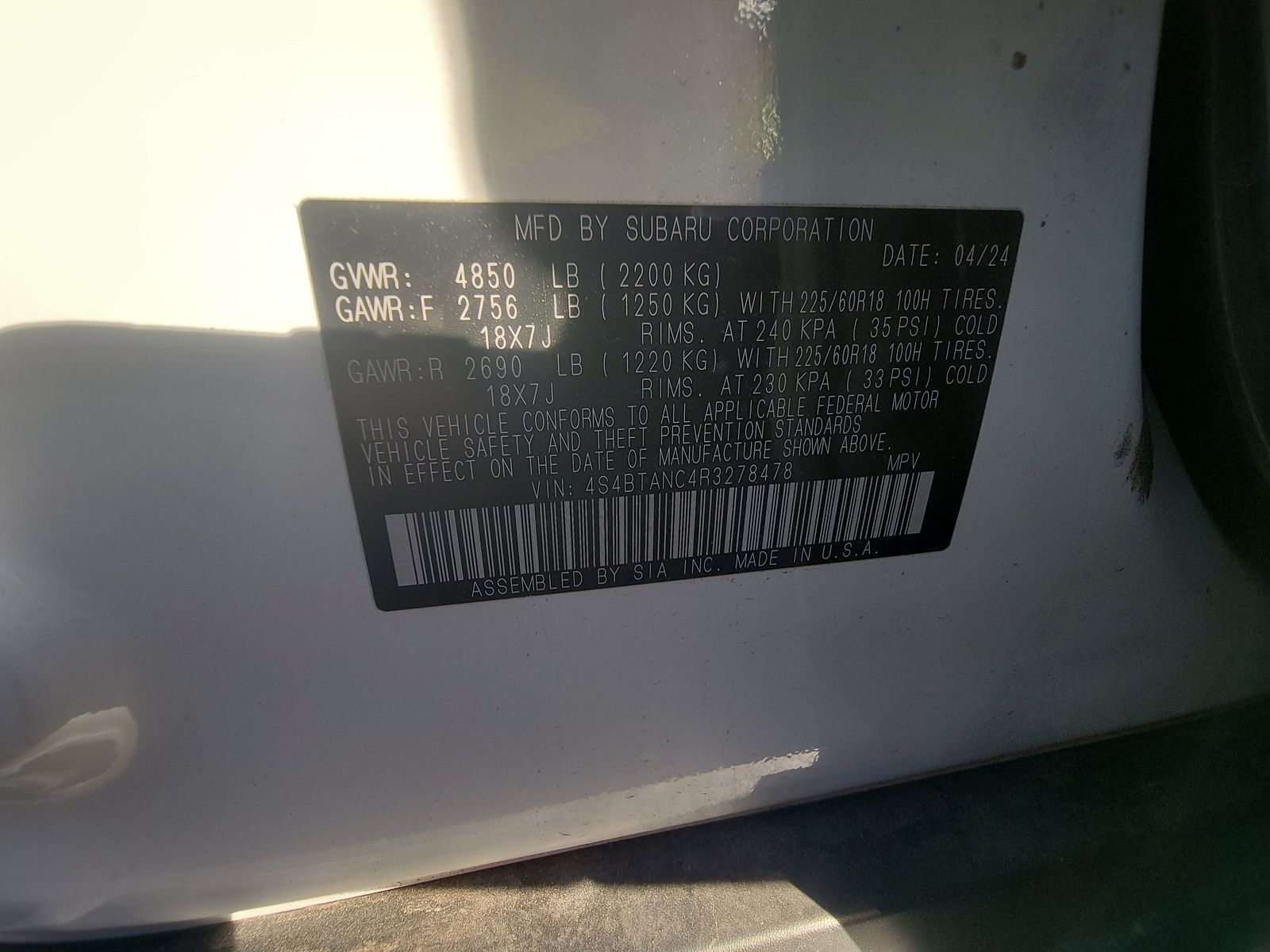 2024 Subaru Outback Limited AWD