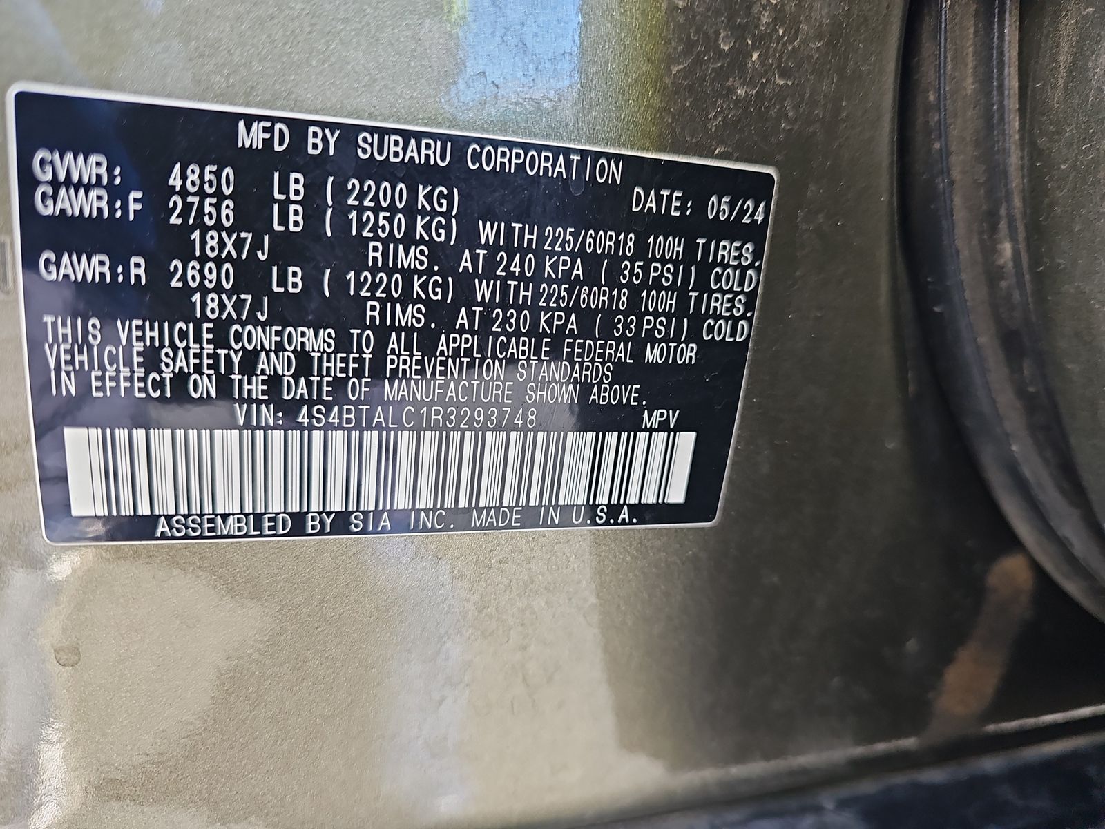 2024 Subaru Outback Onyx Edition AWD