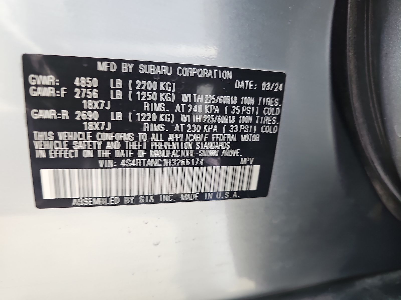 2024 Subaru Outback Limited AWD