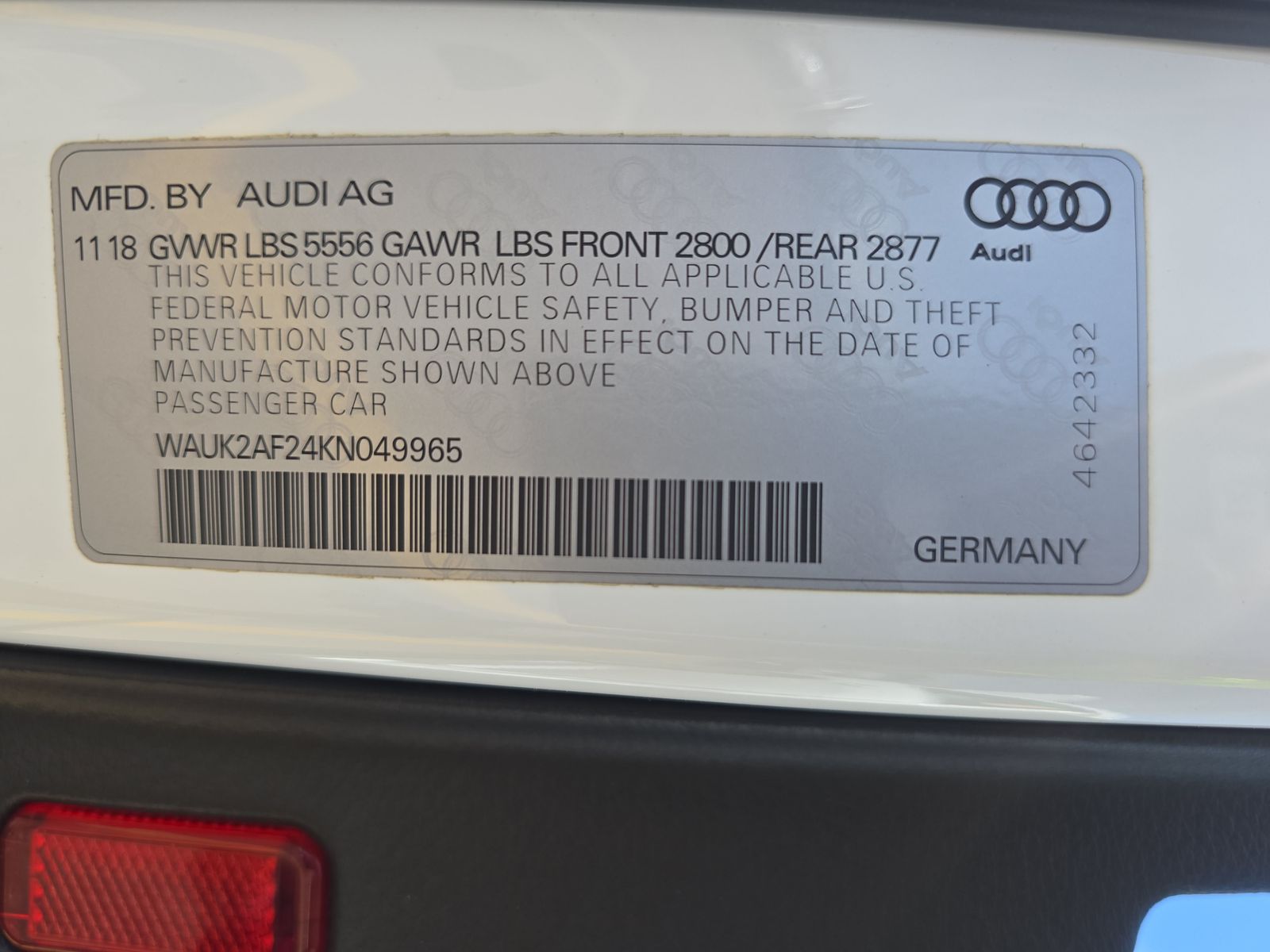 2019 Audi A6 3.0T Premium AWD