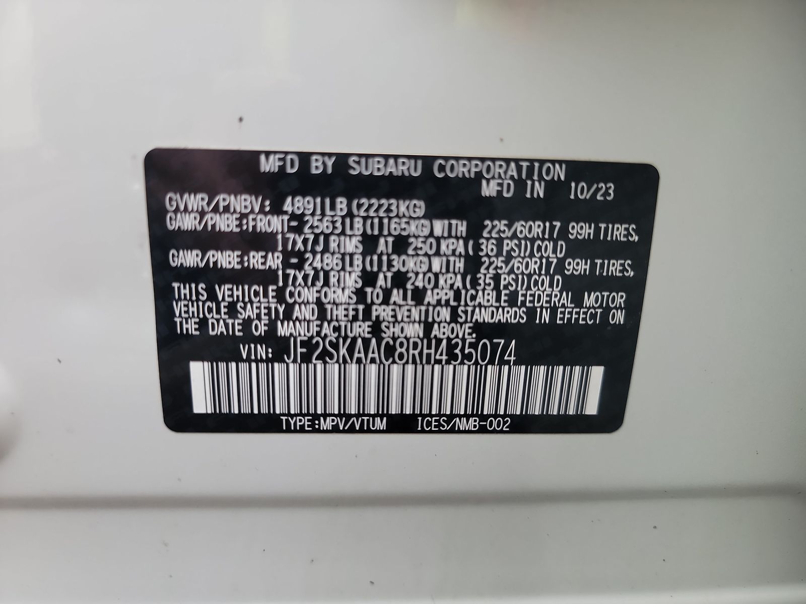 2024 Subaru Forester Base AWD