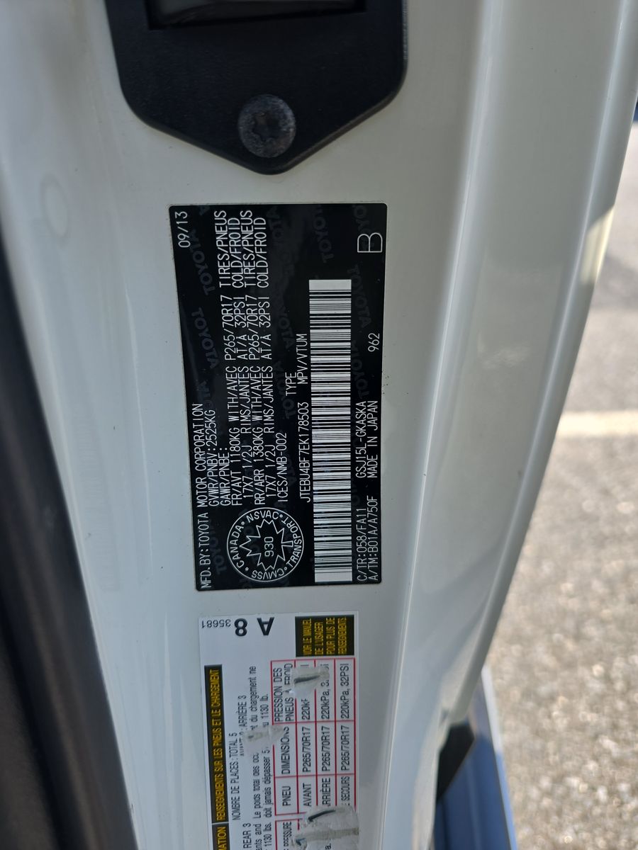 2014 Toyota FJ Cruiser Base AWD