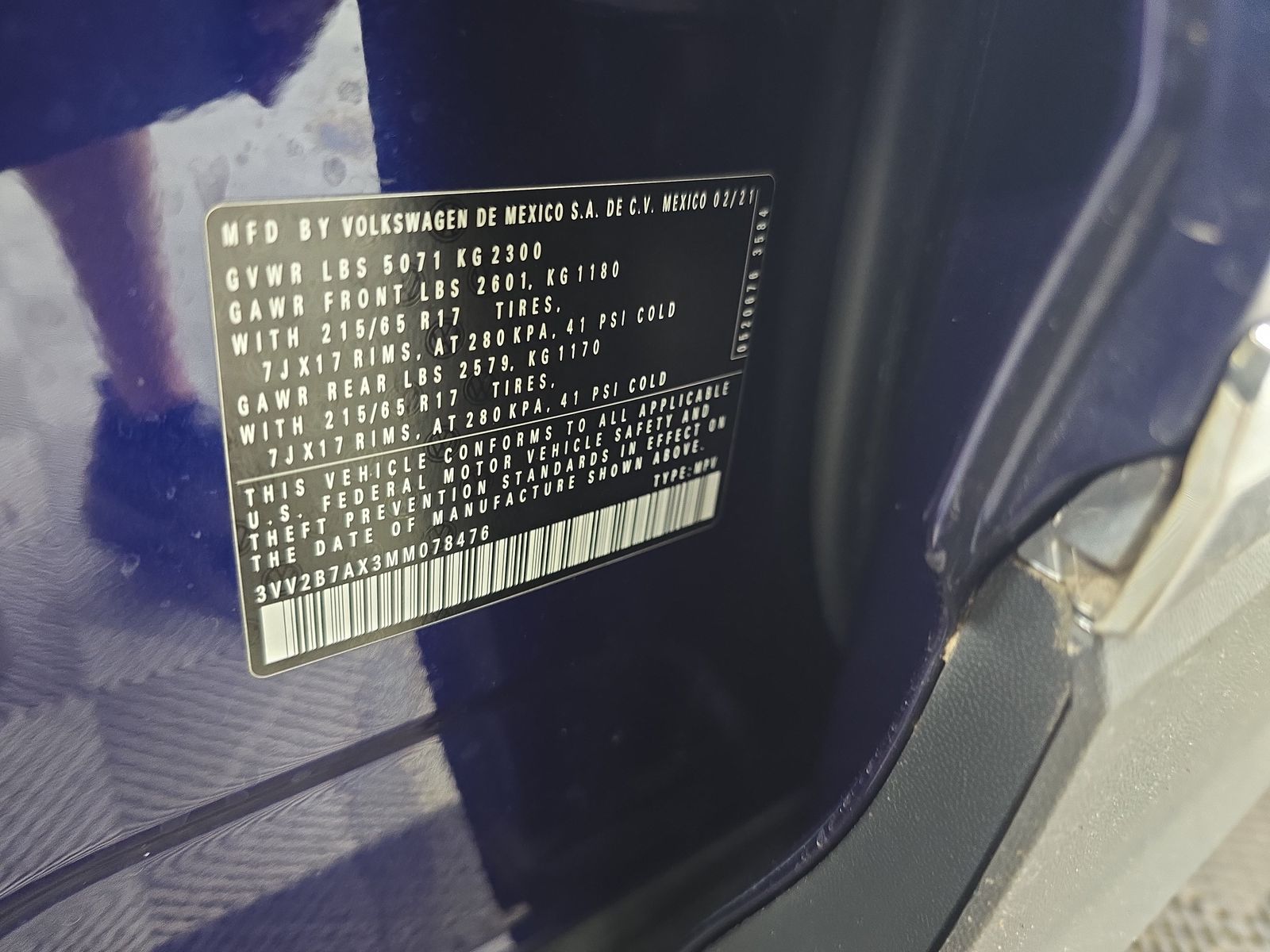 2021 Volkswagen Tiguan 2.0T SEL AWD