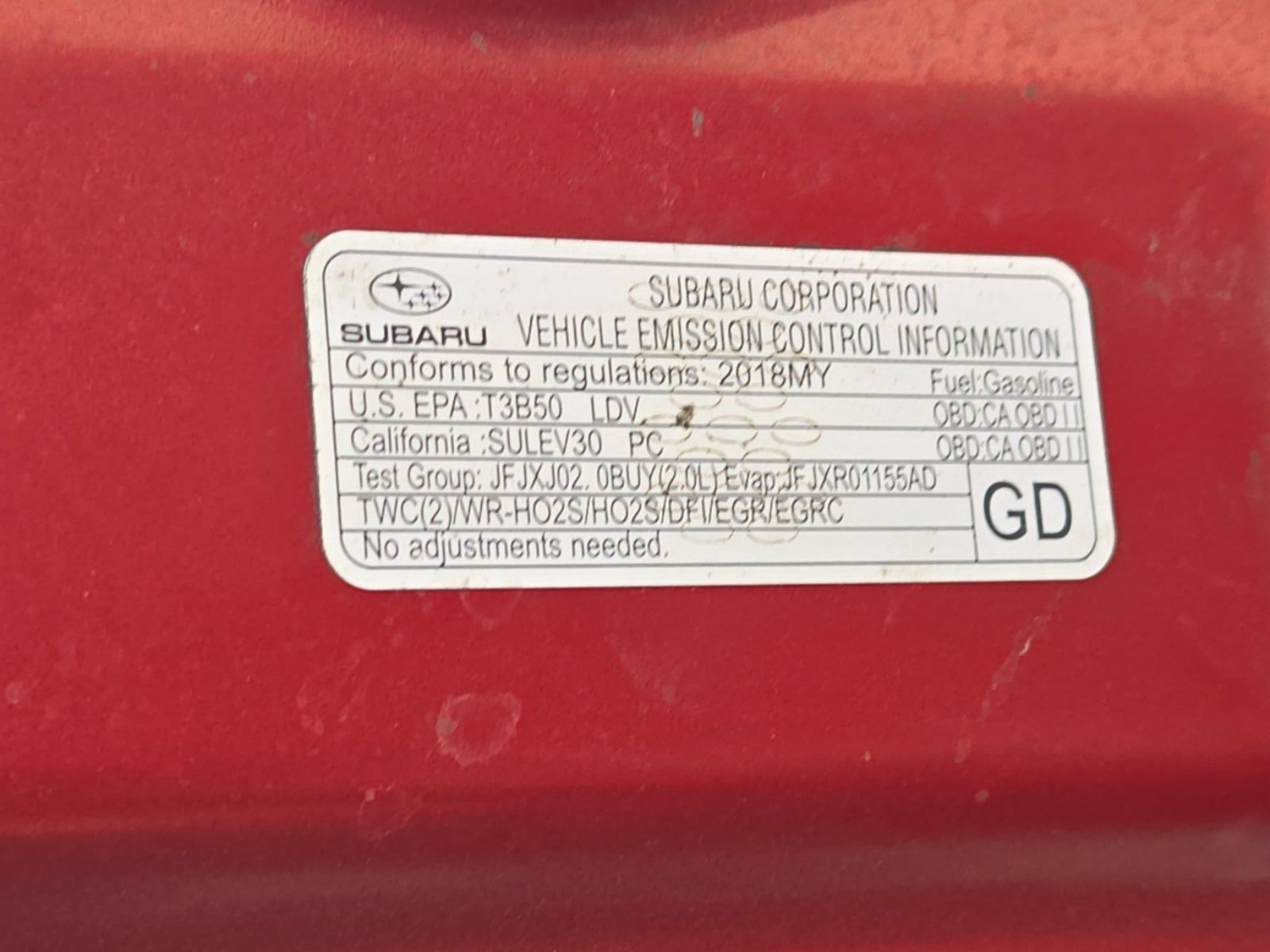 2018 Subaru Impreza 2.0i Sport AWD