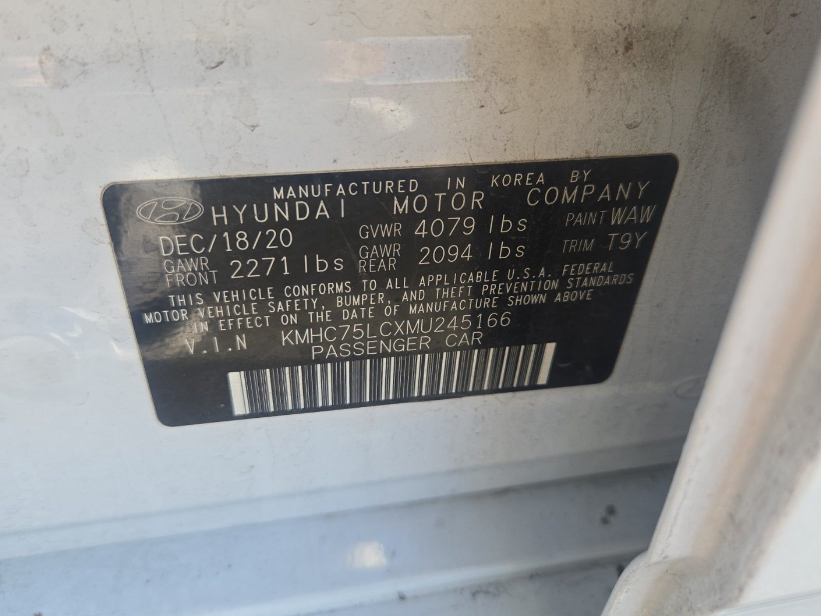 2021 Hyundai Ioniq Hybrid SE FWD