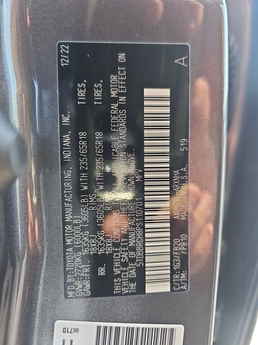 2023 Toyota Highlander Hybrid LE AWD