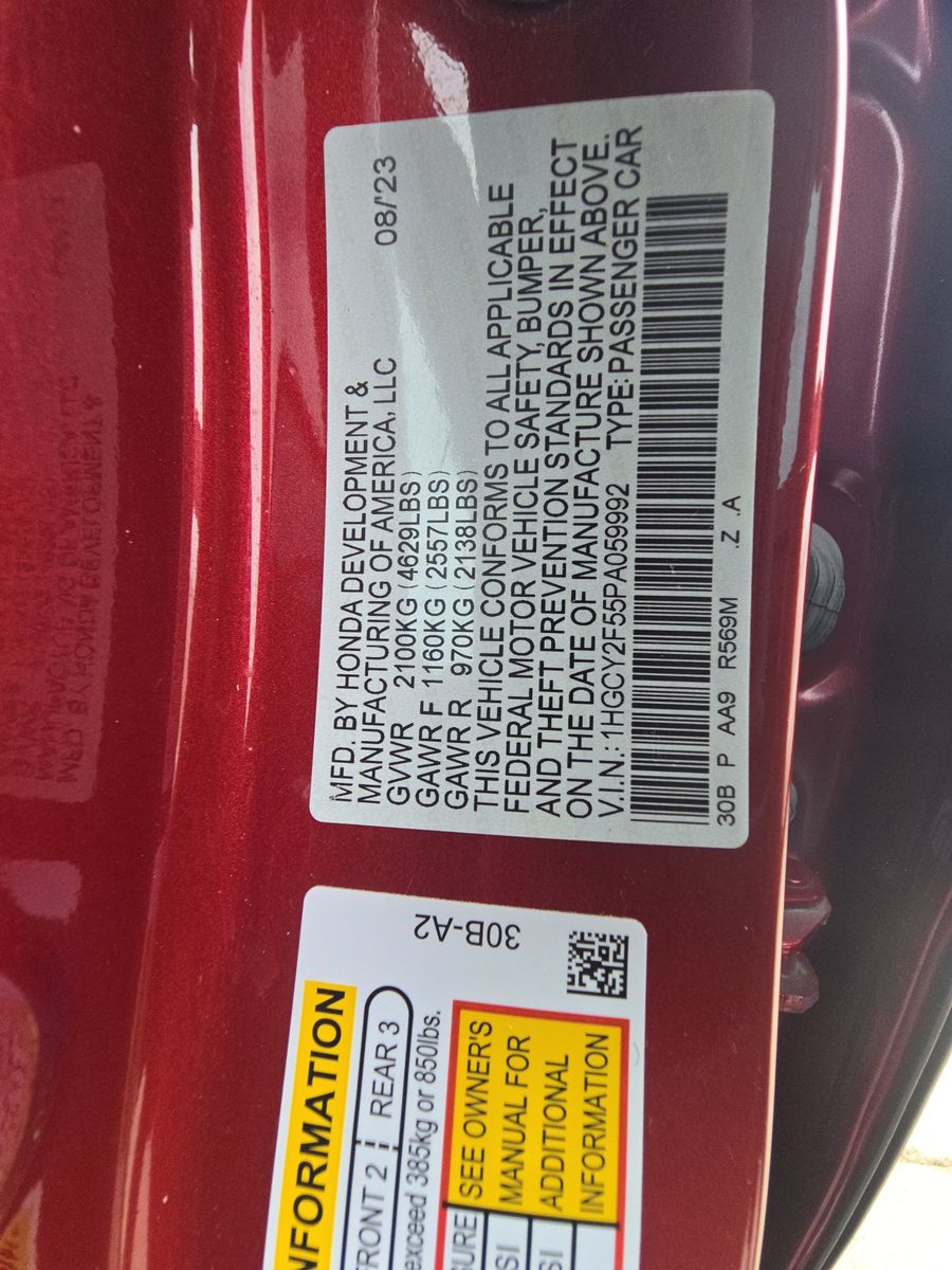 2023 Honda Accord Hybrid Sport FWD