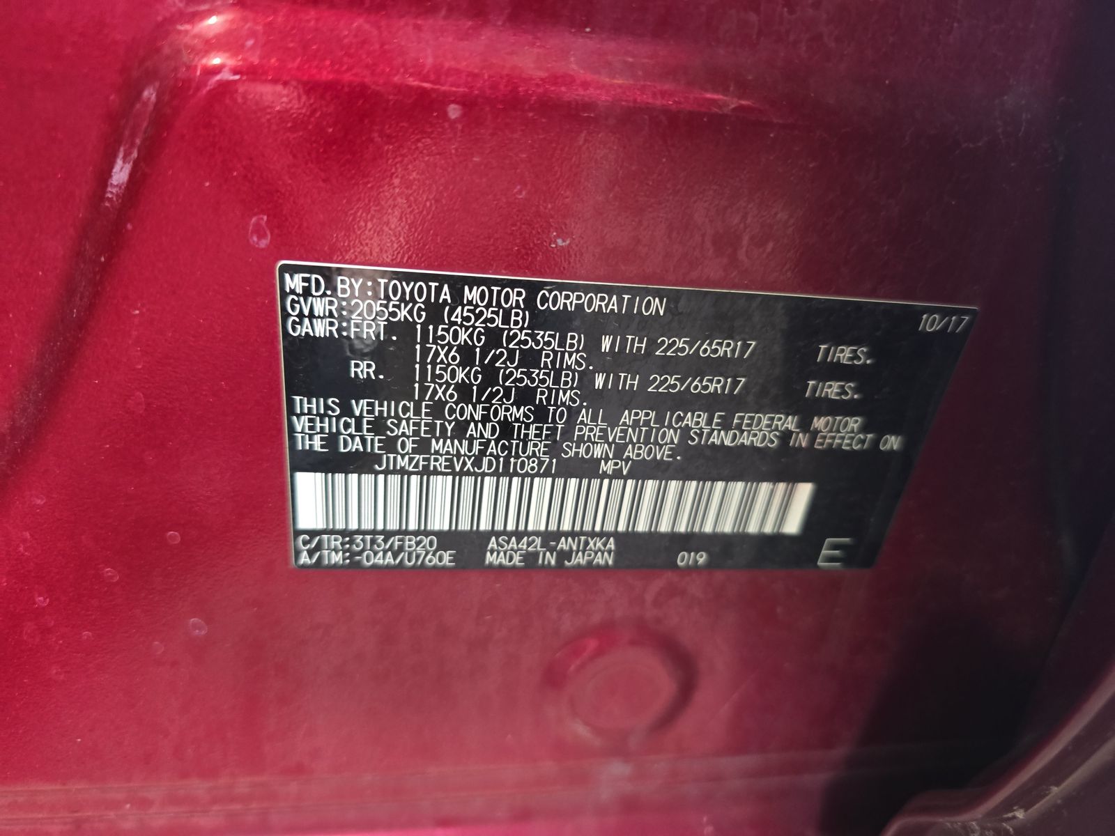 2018 Toyota RAV4 LE FWD