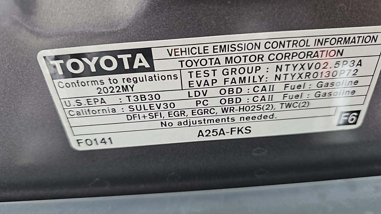 2022 Toyota Camry SE FWD