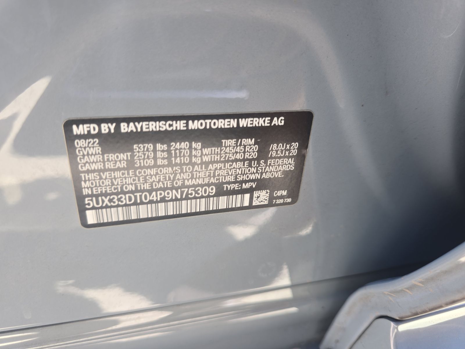 2023 BMW X4 xDrive30i AWD